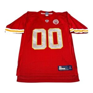 Kansas City Chiefs Football Jersey Mens Medium Red NFL Equipment 00 On Field
